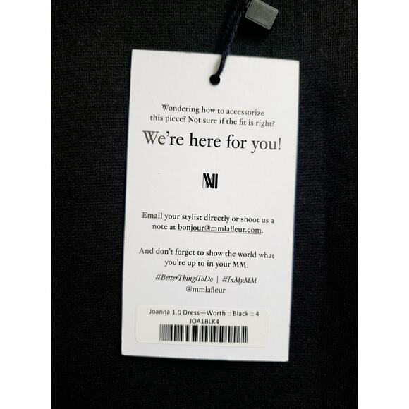 M.M. LaFleur Joanna Worth Long Sleeve Sheath Dress Black Size 4 - Picture 5 of 7